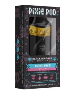 Pixie dust brand | Pixie pod 4g black diamond edition Miami vice THCa + THCP 4ml Vape