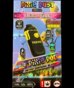 Pixie Pod Retro Diamond Blend Edition Disposable Lemon Gas